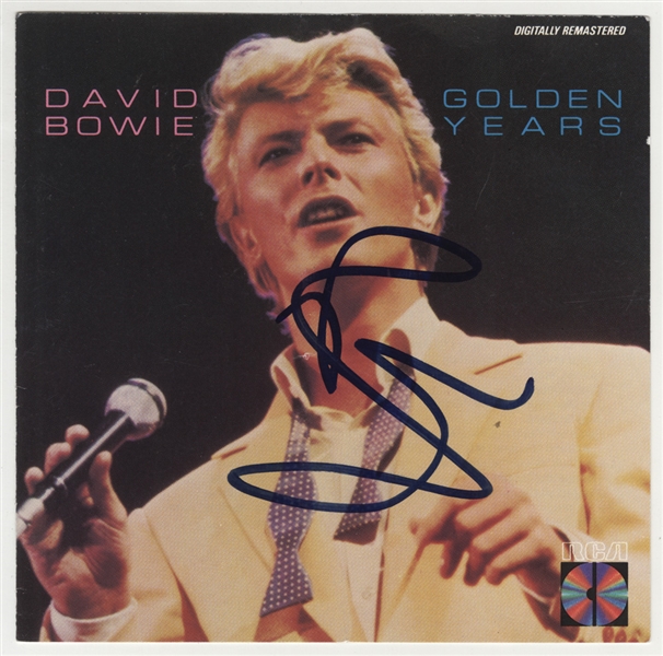 David Bowie Signed "Golden Years" C.D. Insert