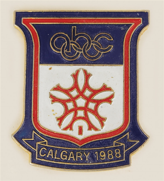 Sammy Davis, Jr. Owned Calgary 1988 Olympics ABC Pin