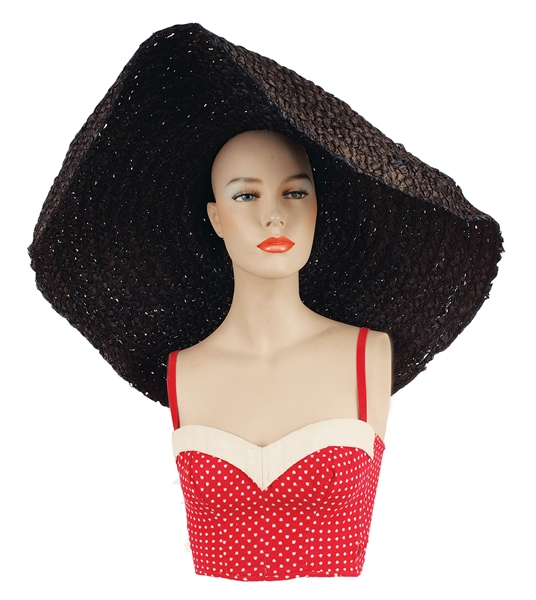Katy Perry “One of the Boys” Major Label Debut Album Cover Worn Straw Hat and Halter Top
