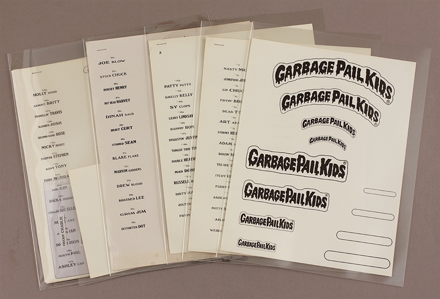 Garbage Pail Kids Original 1st Pressing Uncut Full Set of Trading Cards