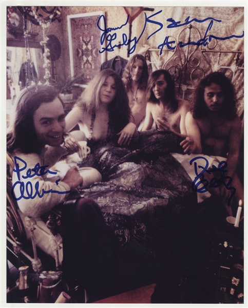 Big Brother and the Holding Company Signed Photograph With Janis Joplin