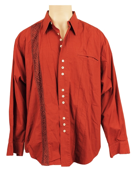Michael Jackson Owned and Worn Rust Long Sleeved Top