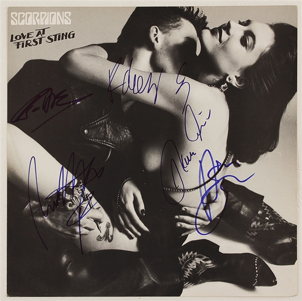Scorpions Signed  "Love At First Sting" Album Flat
