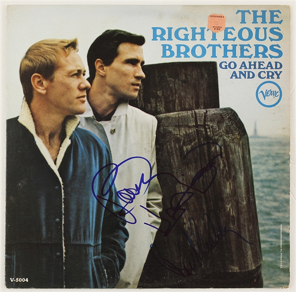 The Righteous Brothers Signed "Go Ahead and Cry" Album
