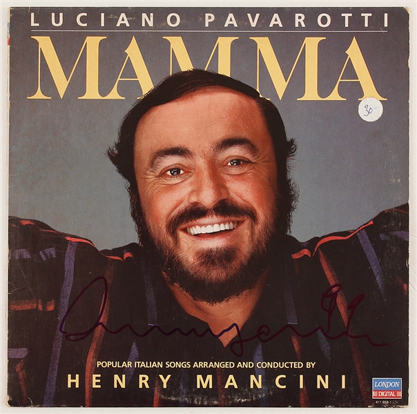 Luciano Pavarotti Signed "Mamma" Album