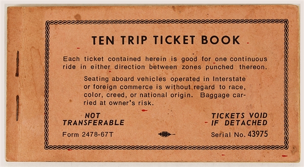 Berkeley Conference on LSD Ten Trip Ticket Book 1966-1967