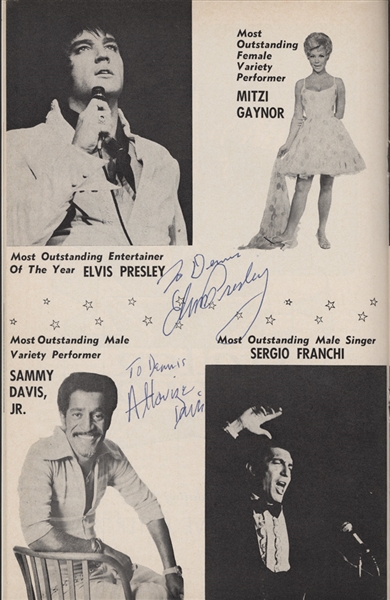 Elvis Presley Signed & Inscribed "Fabulous Las Vegas" Magazine