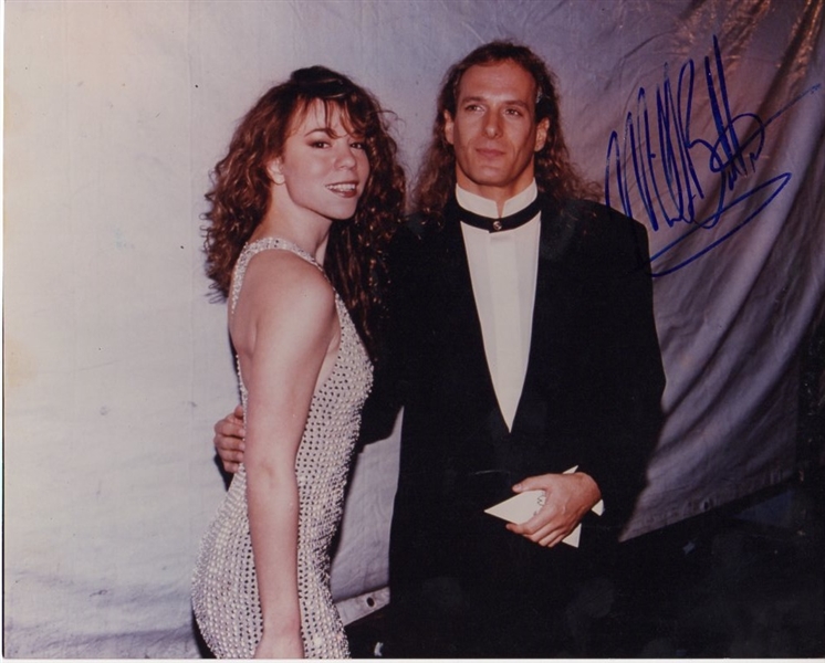 Michael Bolton Signed Photograph with Mariah Carey