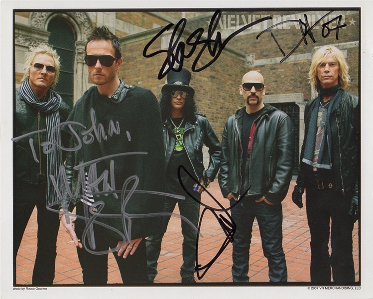Velvet Revolver Photograph Signed by Four