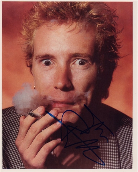 Sex Pistols Johnny Rotten Signed Photograph