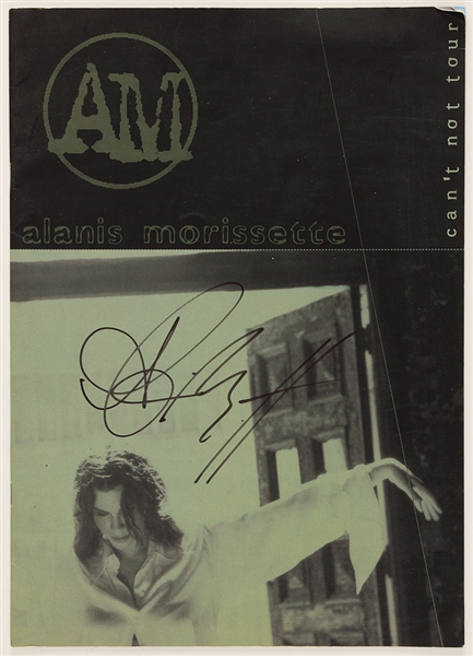 Alanis Morissettes Signed "Cant Not Tour" Japan/Australia 1996 Original Program
