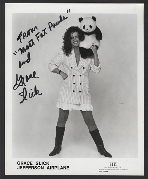Grace Slick Signed & Inscribed Photograph