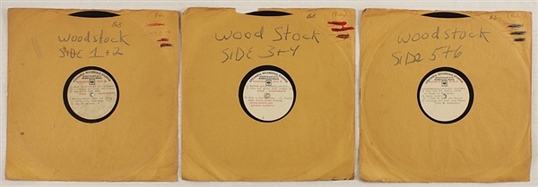 Woodstock Music Festival 1969 Original Concert Soundtrack Acetates (3)