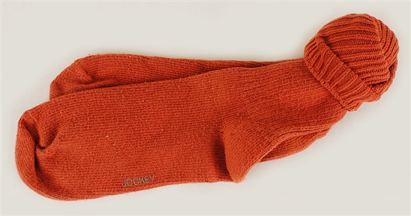 Michael Jackson Owned & Worn Orange Socks