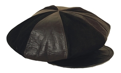 Madonna "Italian Vogue" Cover Worn Black Leather Hat 