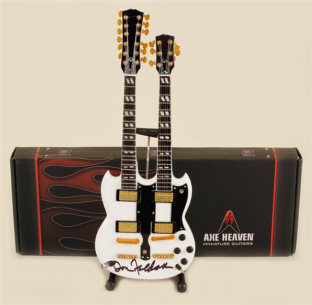 Eagles Don Felder Signed Mini-Replica "Hotel California" Guitar