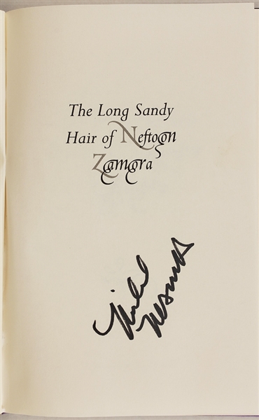 The Monkees Mike Nesmith Signed "The Long Sandy Hair of Neftoon Zamora" Book