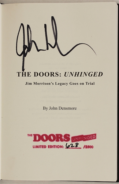 John Densmore Signed "The Doors: Unhinged" Limited Edition Book