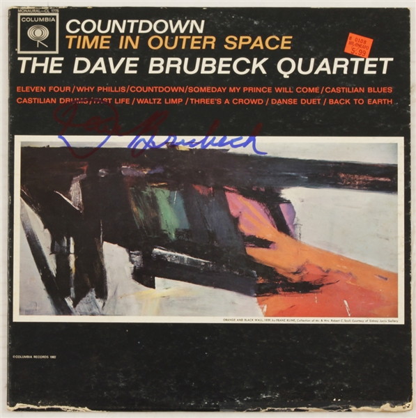 Dave Brubeck Signed "Countdown Time In Outer Space" Album