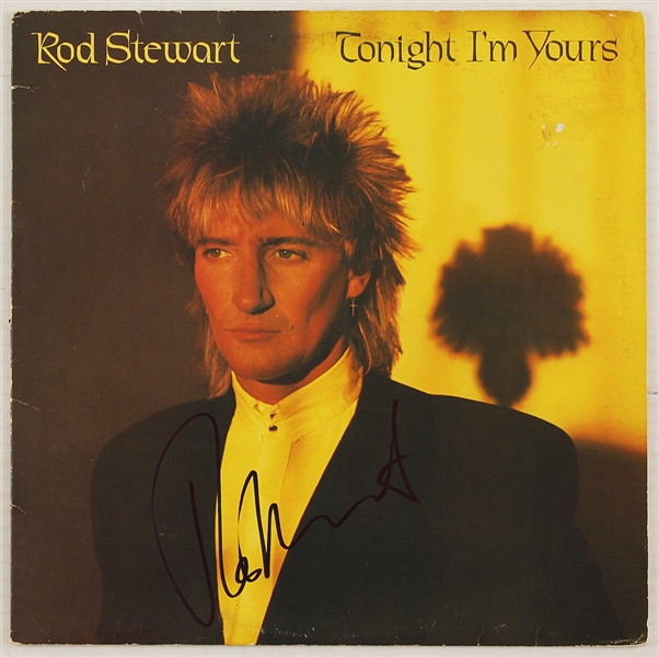 Rod Stewart Signed "Tonight Im Yours" Album
