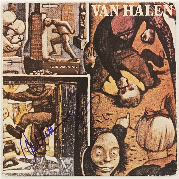 Eddie and Alex Van Halen Signed Van Halen "Fair Warning" Album