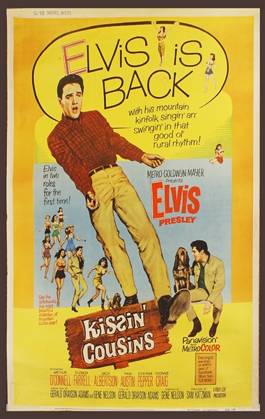 Elvis Presley Original "Kissin Cousins" Movie Poster