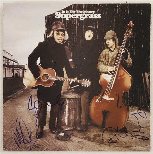 Supergrass Signed "In It for the Money" Promotional Fold-Out