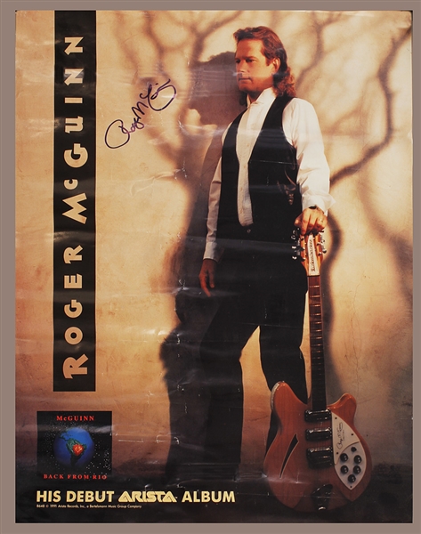 Roger McGuinn Signed "Back From Rio" Promotional Poster
