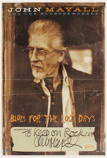 John Mayall "Blues for the Lost Days" Concert Poster
