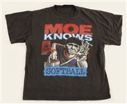 Michael Jackson Owned & Worn "Moe Knows Softball" T-Shirt