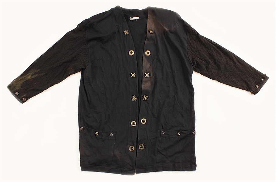 Stevie Nicks Owned & Worn Black Jacket with Buttons