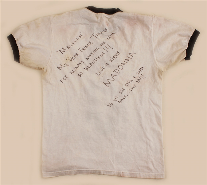 Madonna Signed and Hand Inscribed Concert Shirt    