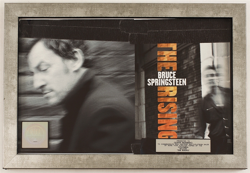 Bruce Springsteen "The Rising" Original RIAA Multi-Platinum Record Award