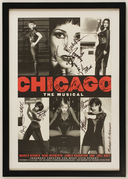 "Chicago" Broadway Cast Signed Original Poster
