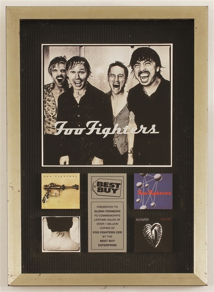 Foo Fighters Original SONY Best Buy C.D. Sales Award