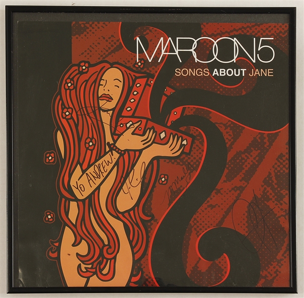 Maroon 5 Signed & Inscribed "Songs About Jane" Original Poster