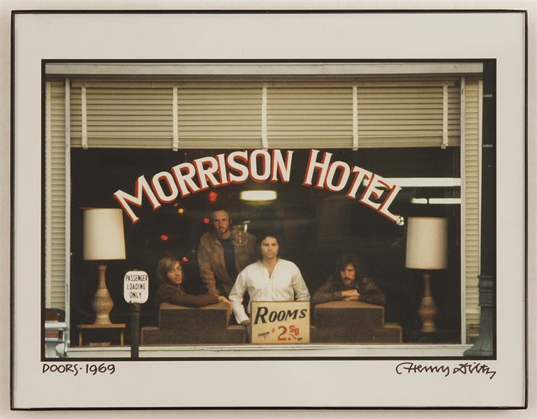 The Doors "Morrison Hotel" Original Outtake Photograph Signed & Titled by Henry Diltz