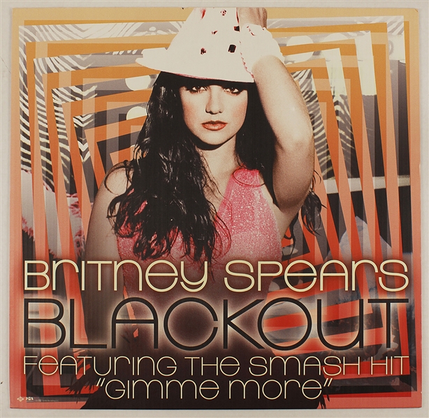 Britney Spears "Blackout" Original Cardboard Promotional Poster