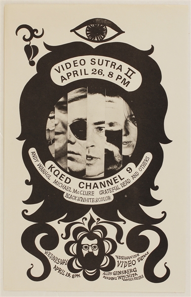 Grateful Dead/Andy Warhol Original Video Sutra II Handbill