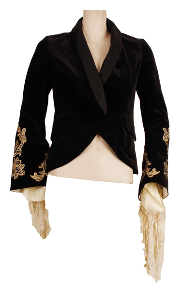 Alicia Keys Gucci 2006 Spring Fashion Show Worn Black Velvet Jacket