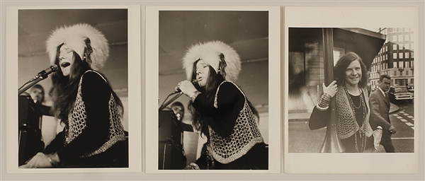 Janis Joplin Original Stamped Photographs