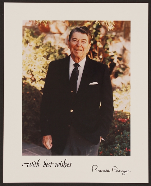 President Ronald Reagan Photograph with Autopen Signature
