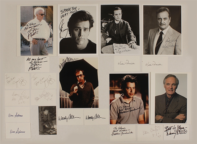 Comedic Actors of Hollywood Signed Photographs and Signed Cards