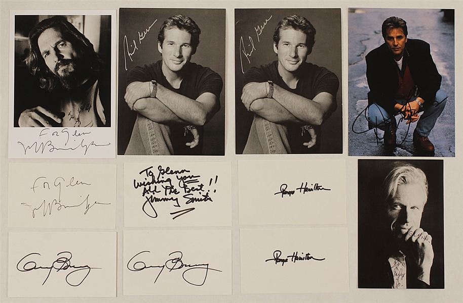 Men of Hollywood Signed & Inscribed Photographs and Signed Cards