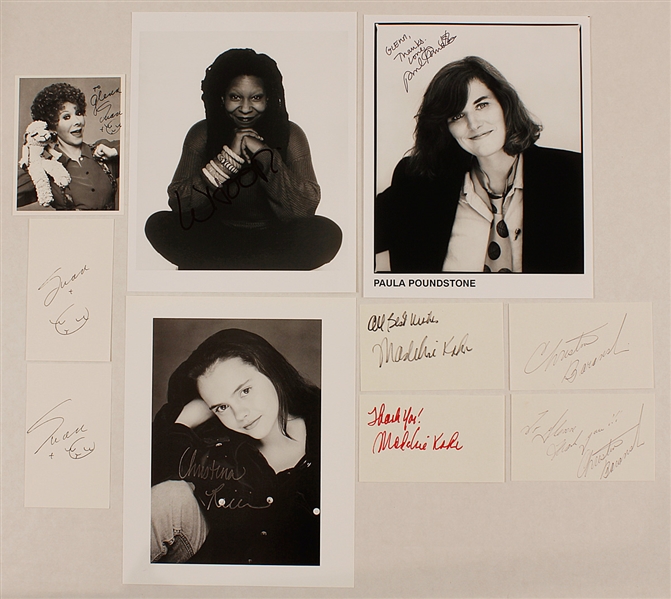 Female Actresses Signed & Inscribed Photos and Signed Cards