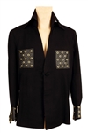 Elvis Presley Owned & Worn Bill Belew Custom Black Jacket with Leather Pockets and Cuffs