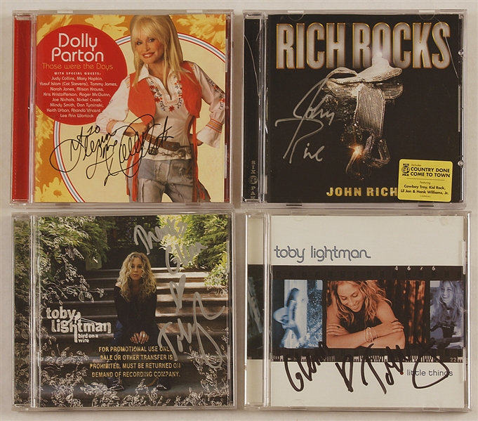 Country Artists Signed C.D. Inserts and Cards