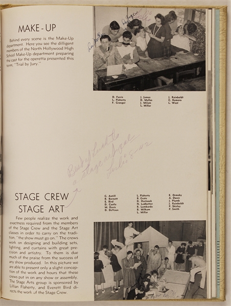 Farley Grangers Hollywood High 1942 Yearbook