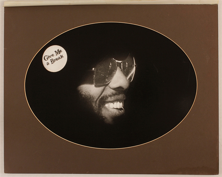 Sly Stone "Give Me A Break" Original Herbert Worthington Stamped Photograph