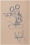 Michael Jackson Signed Original Mickey Mouse Drawing